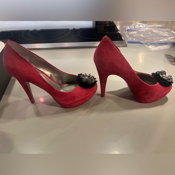 BCBG Pink 4 inch platform heels - size 8.5 - Picture 2 of 6